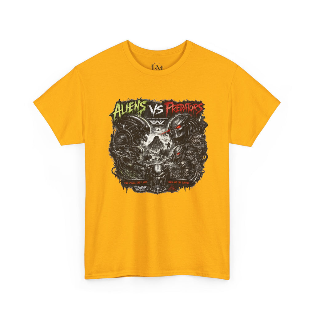 Alien Vs Predator Unisex Heavy Cotton Tee