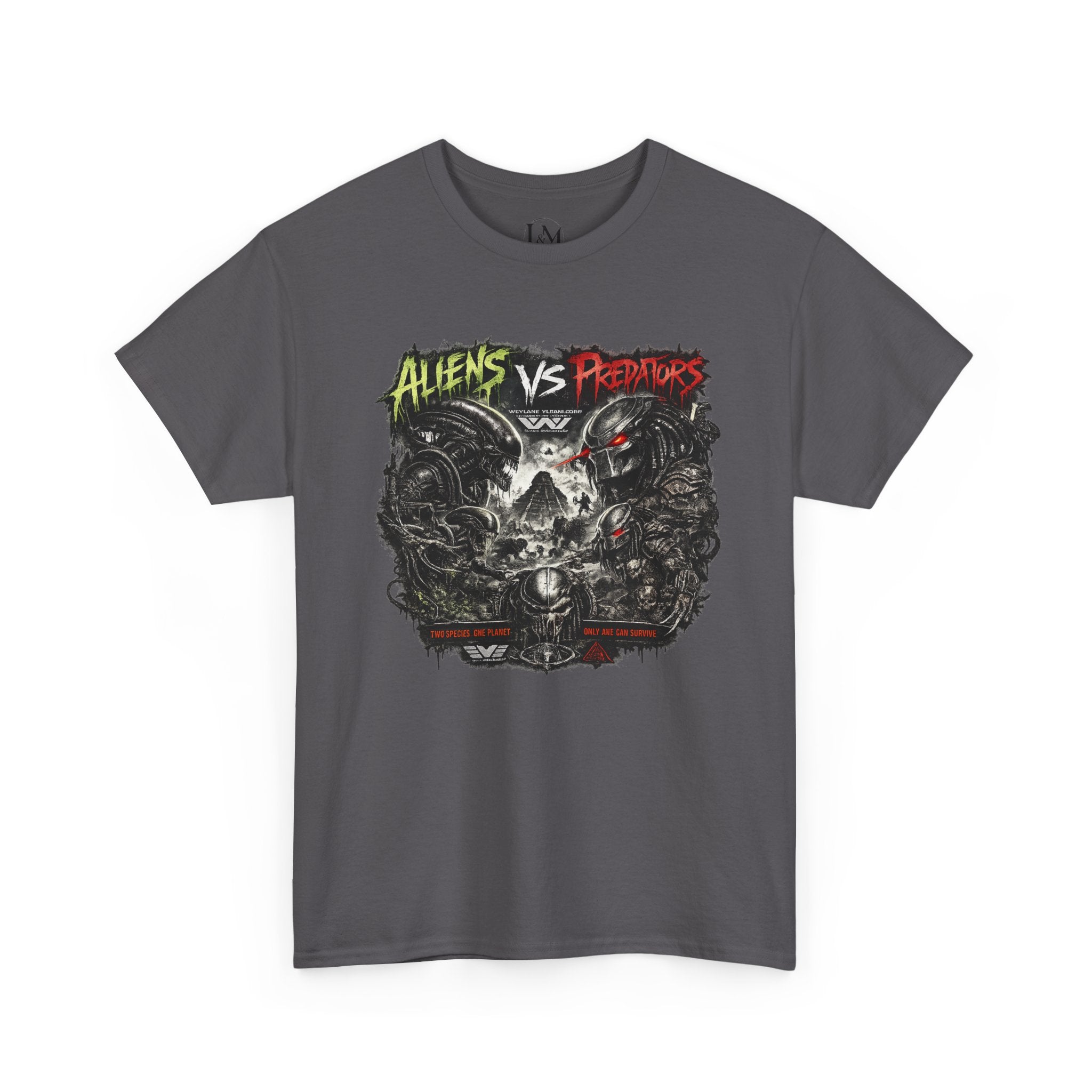 Alien Vs Predator Unisex Heavy Cotton Tee