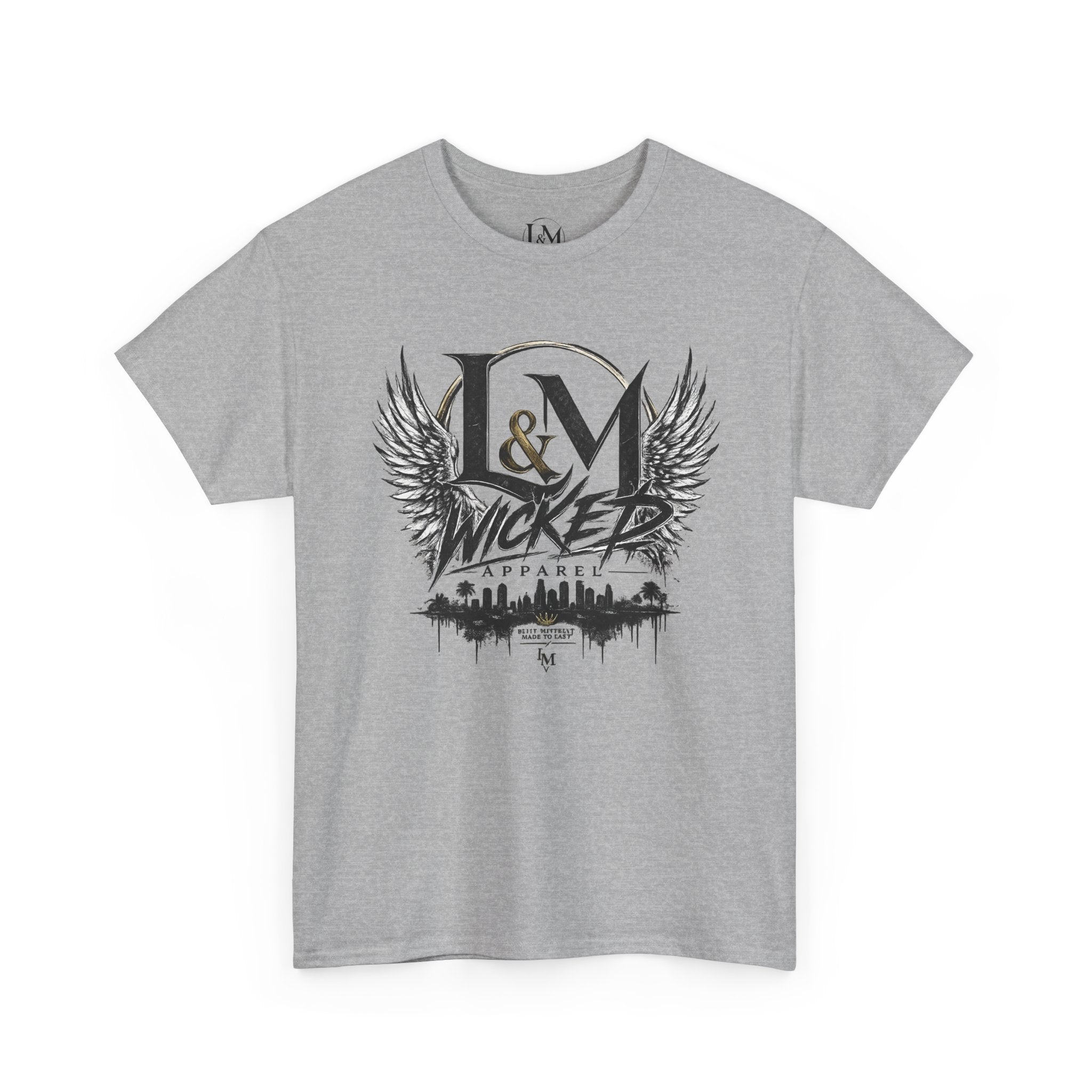 L&M Wicked Apparel Heavy Cotton Tee