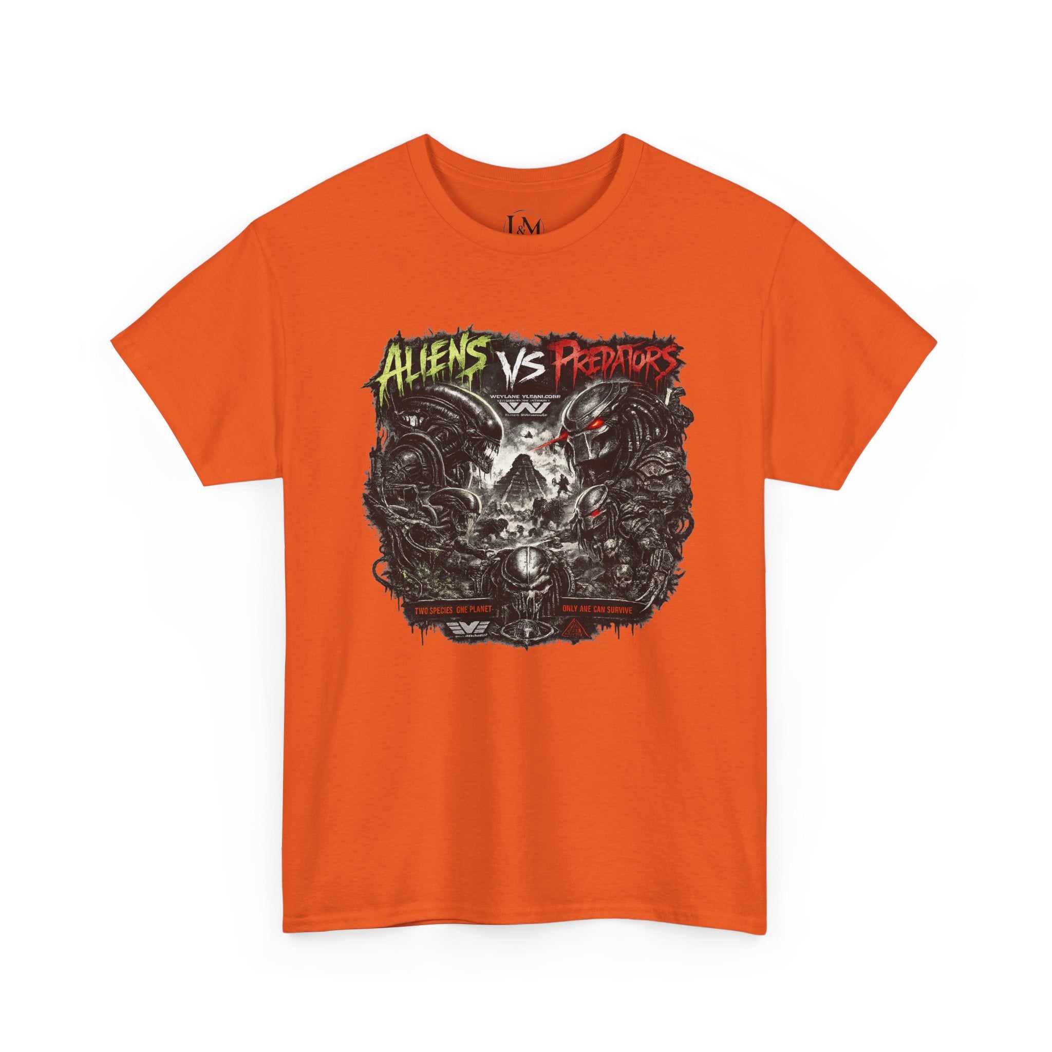 Alien Vs Predator Unisex Heavy Cotton Tee