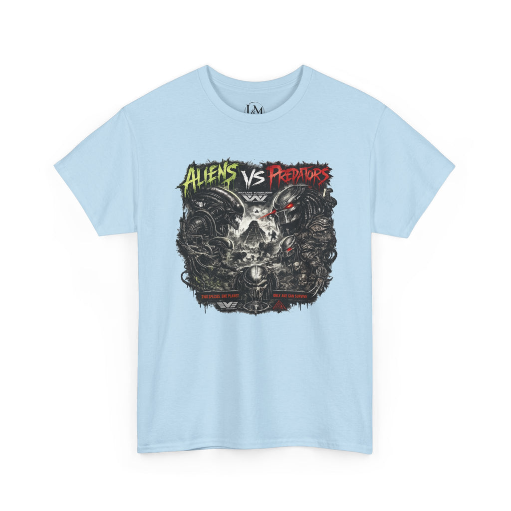Alien Vs Predator Unisex Heavy Cotton Tee