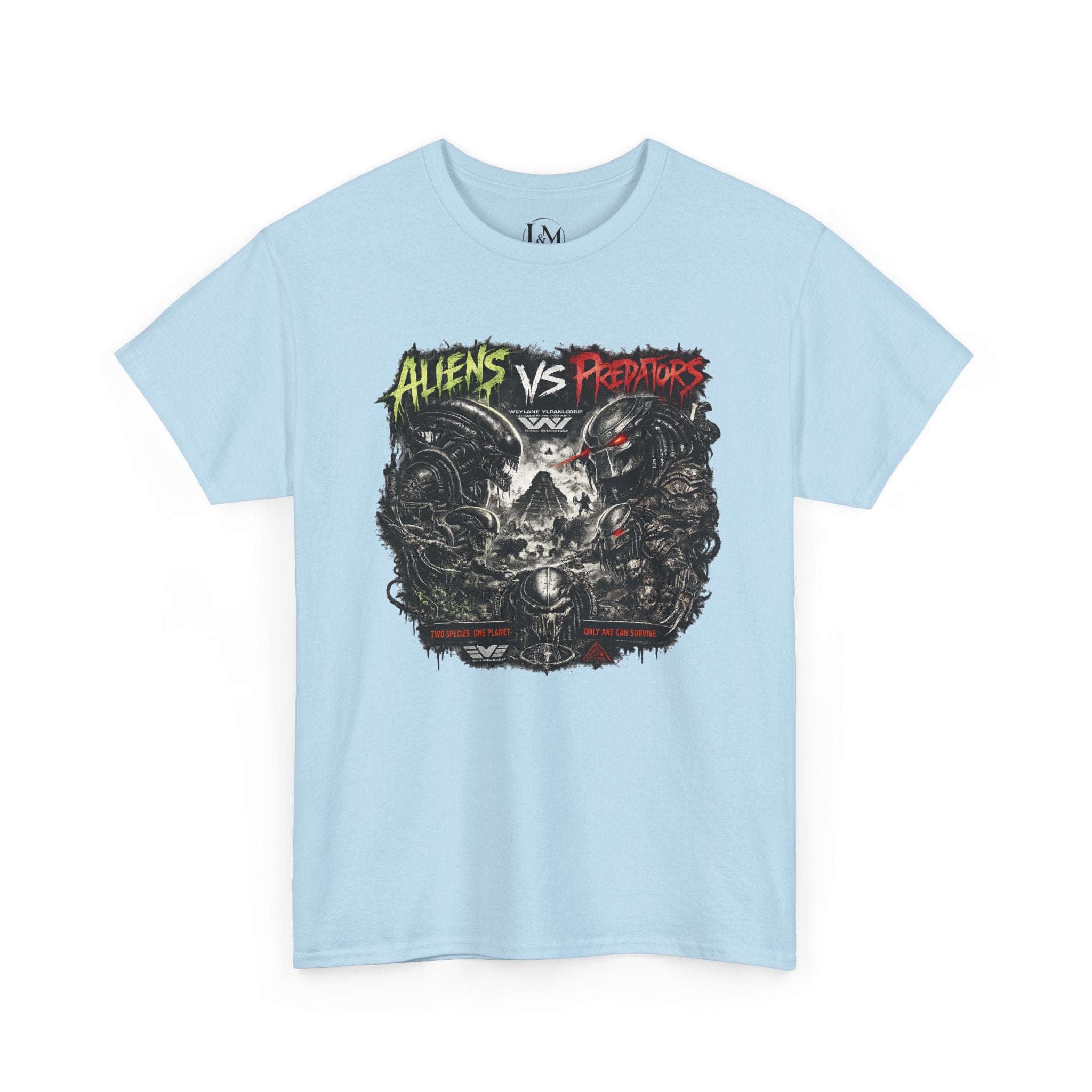 Alien Vs Predator Unisex Heavy Cotton Tee