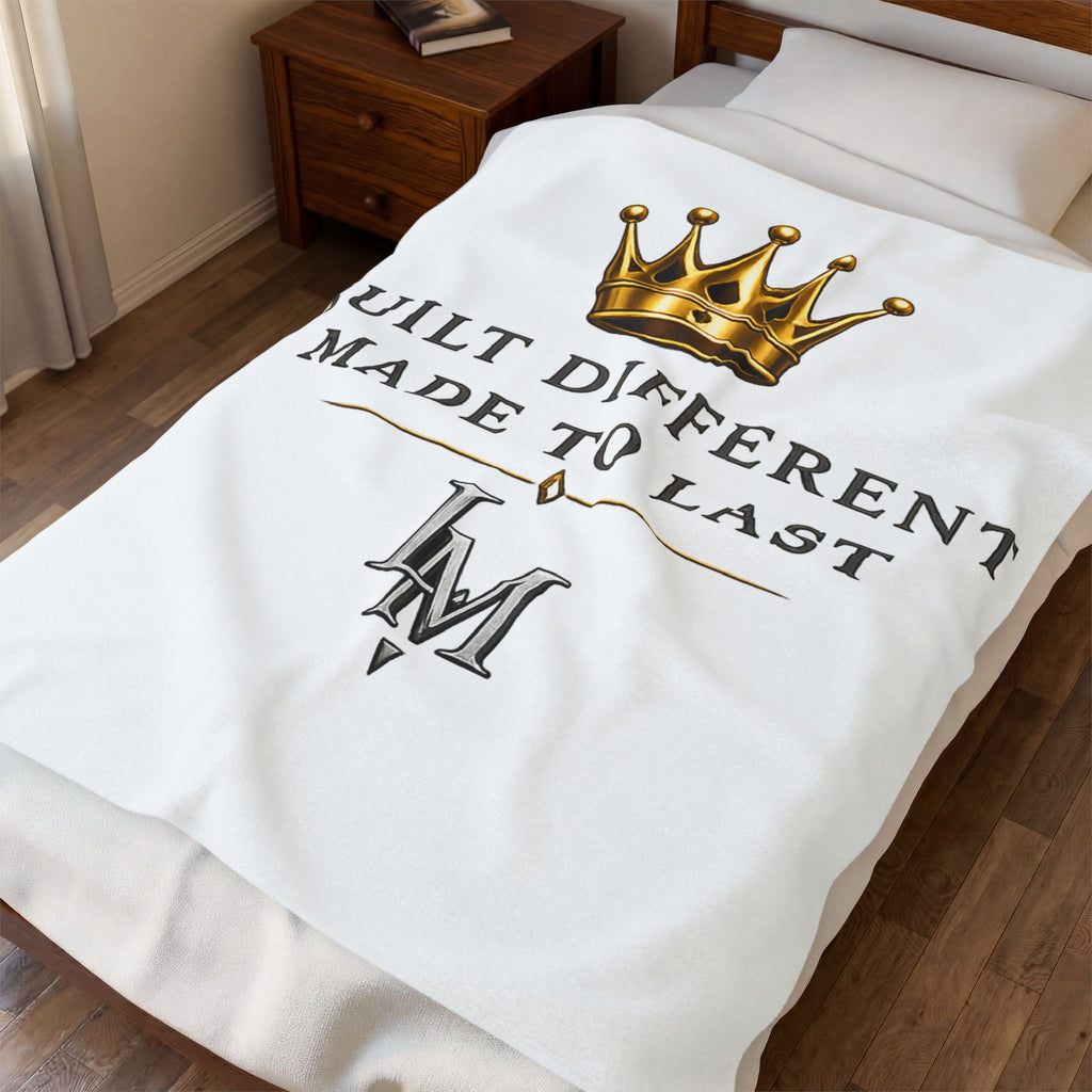 L&M Wicked Apparel Velveteen Plush Blanket