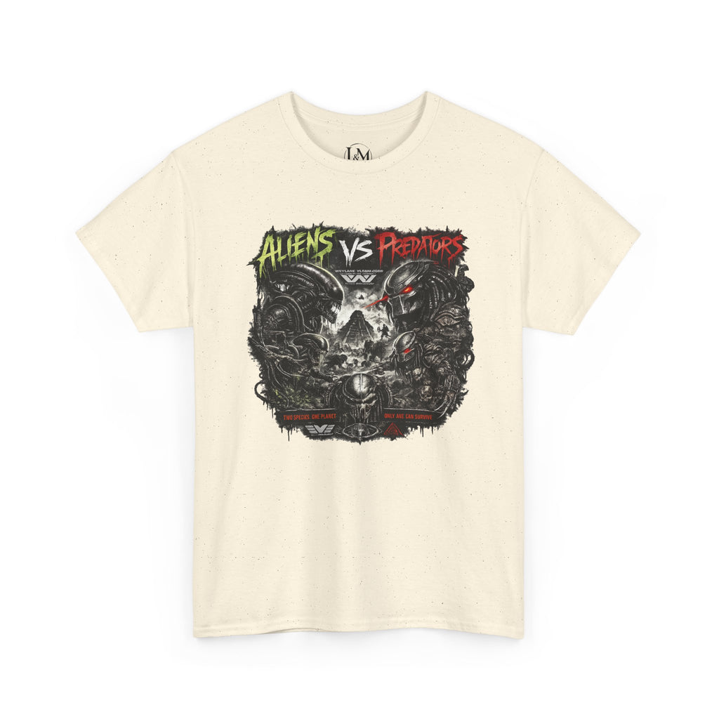 Alien Vs Predator Unisex Heavy Cotton Tee