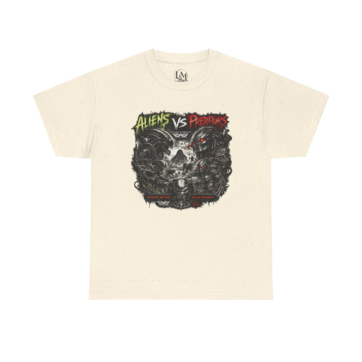 Alien Vs Predator Unisex Heavy Cotton Tee