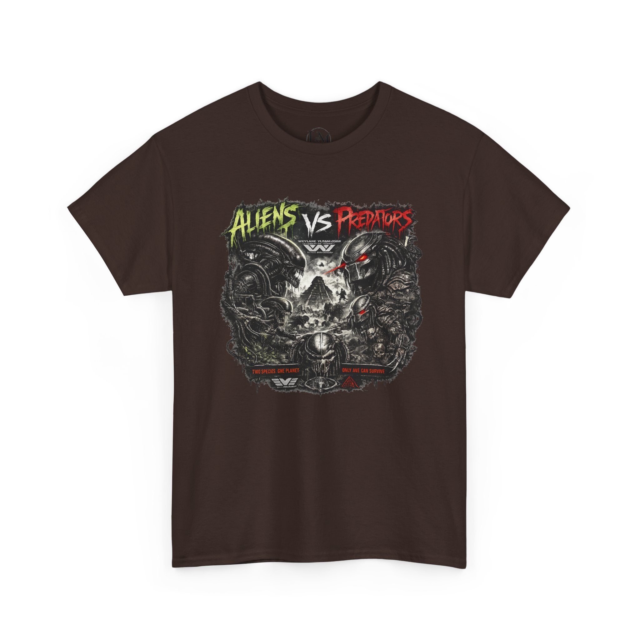 Alien Vs Predator Unisex Heavy Cotton Tee
