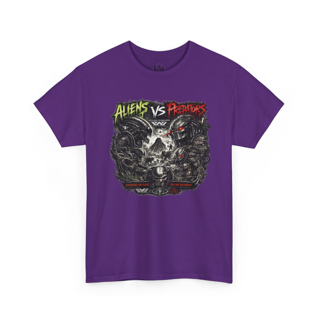 Alien Vs Predator Unisex Heavy Cotton Tee