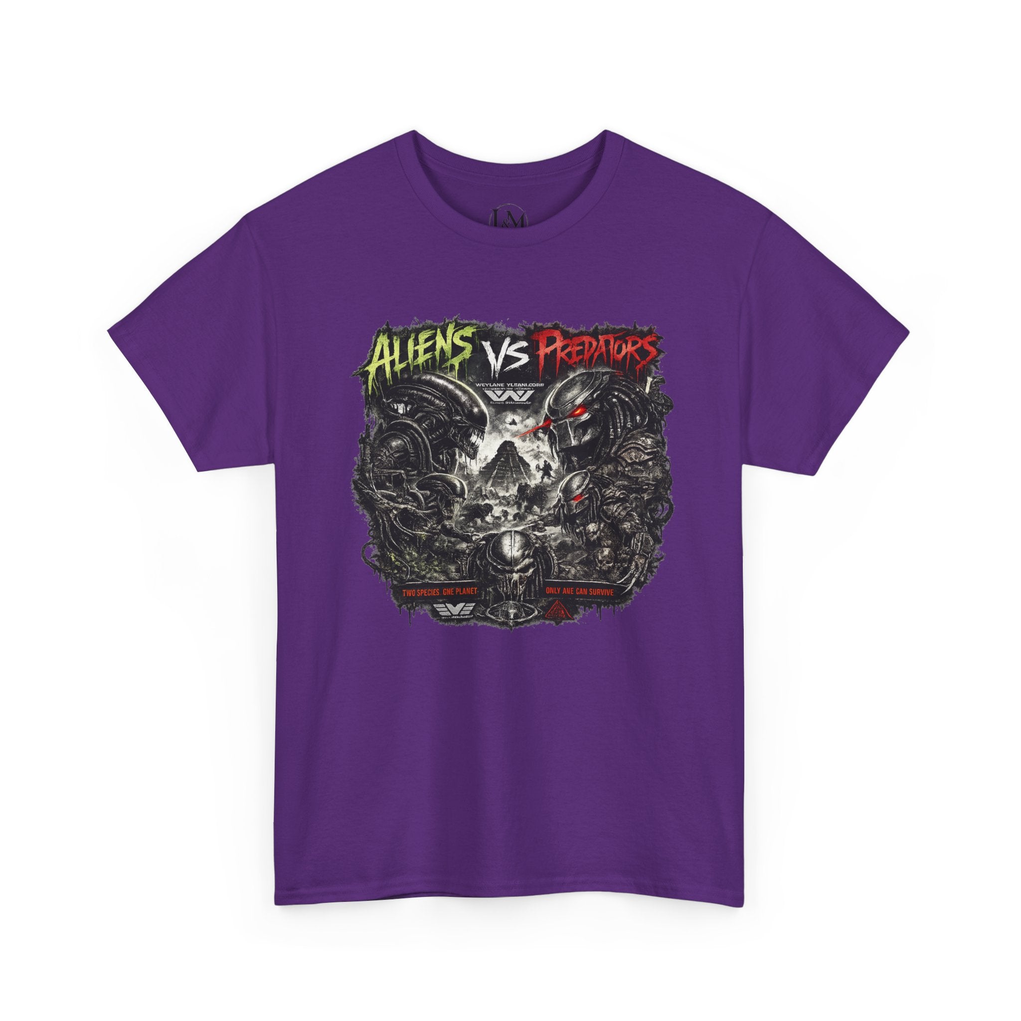 Alien Vs Predator Unisex Heavy Cotton Tee