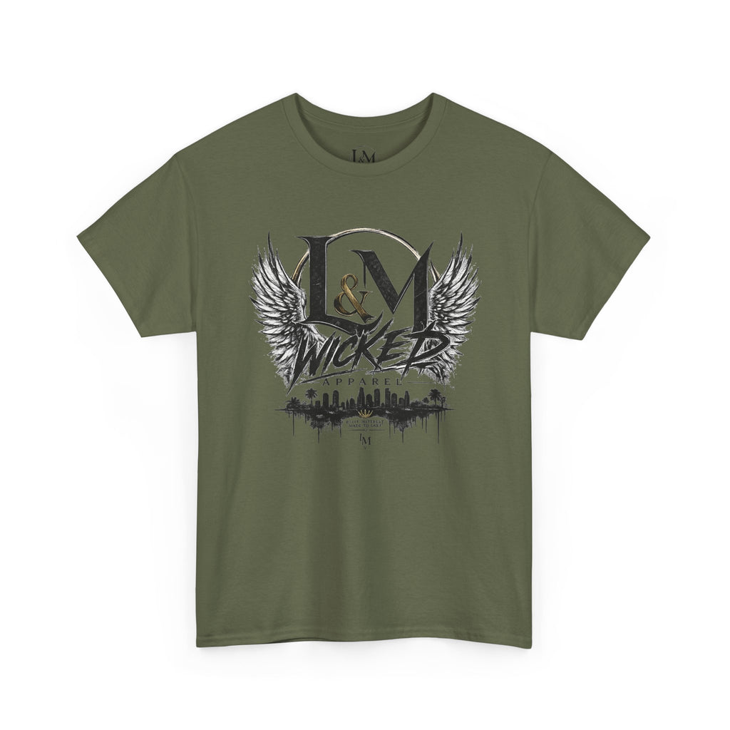 L&M Wicked Apparel Heavy Cotton Tee