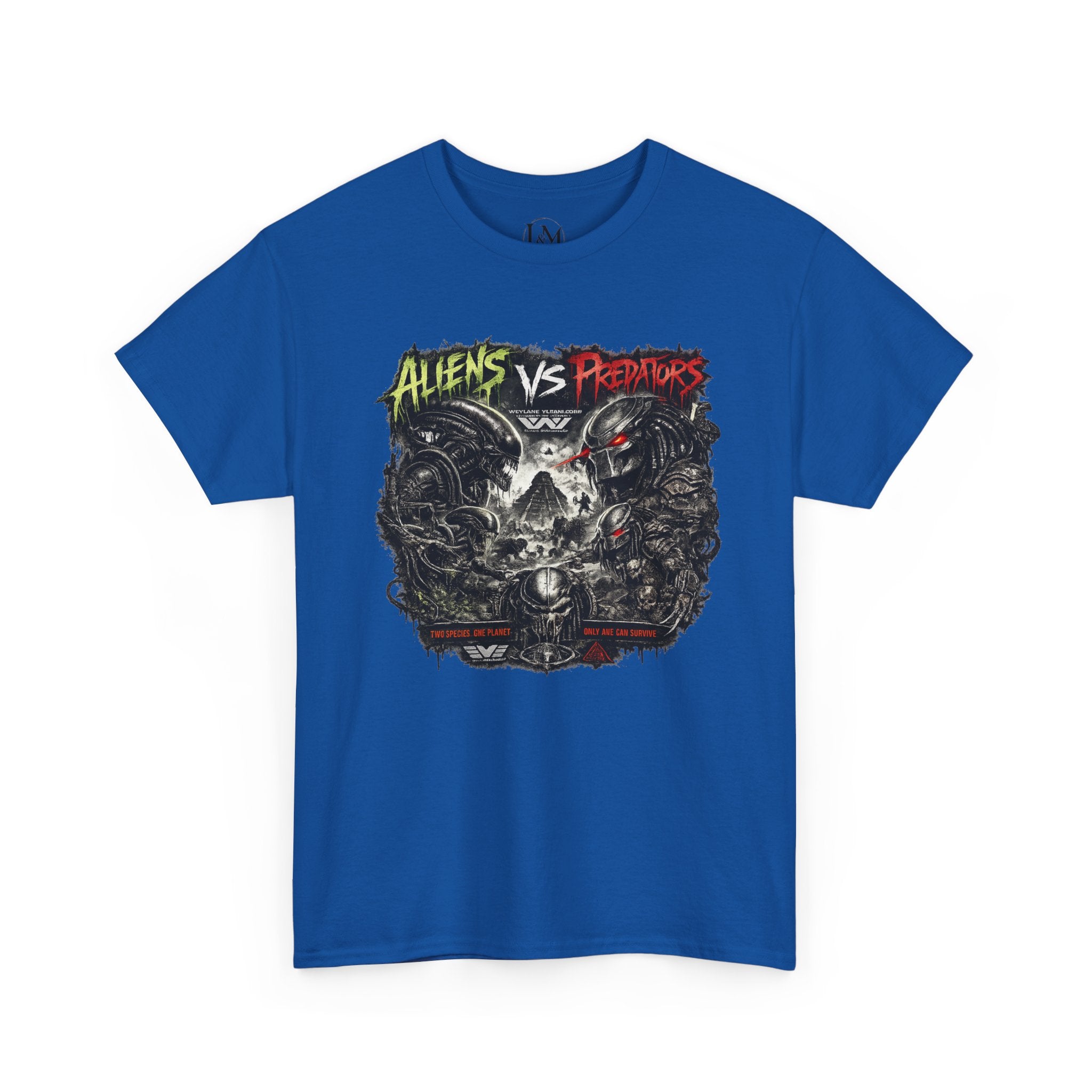 Alien Vs Predator Unisex Heavy Cotton Tee