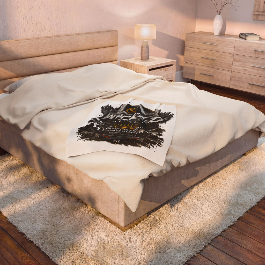 L&M Wicked Apparel Velveteen Plush Blanket