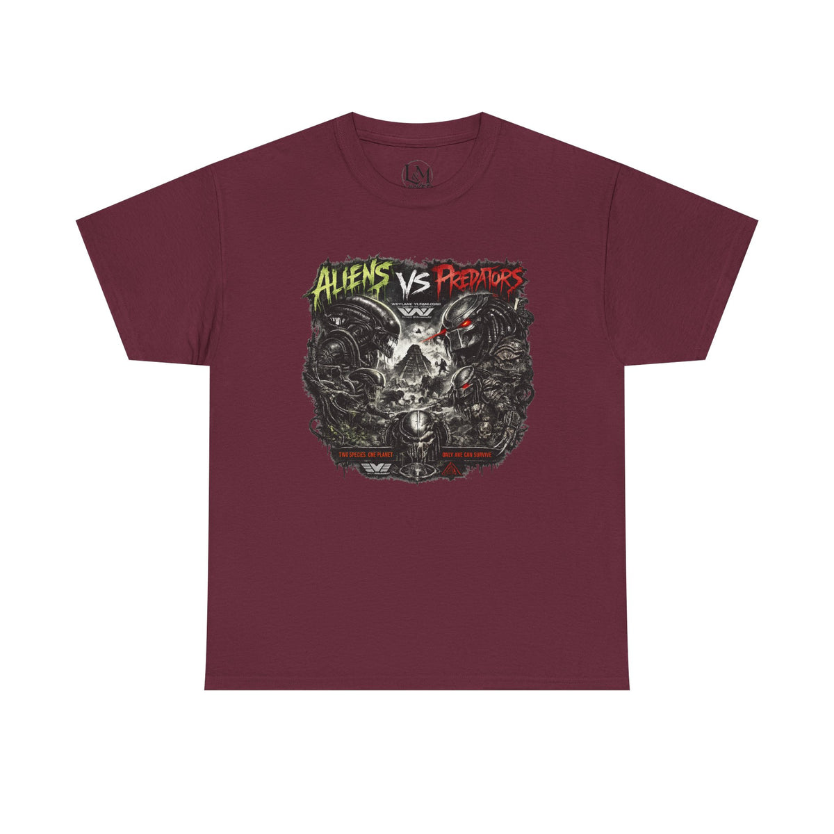 Alien Vs Predator Unisex Heavy Cotton Tee