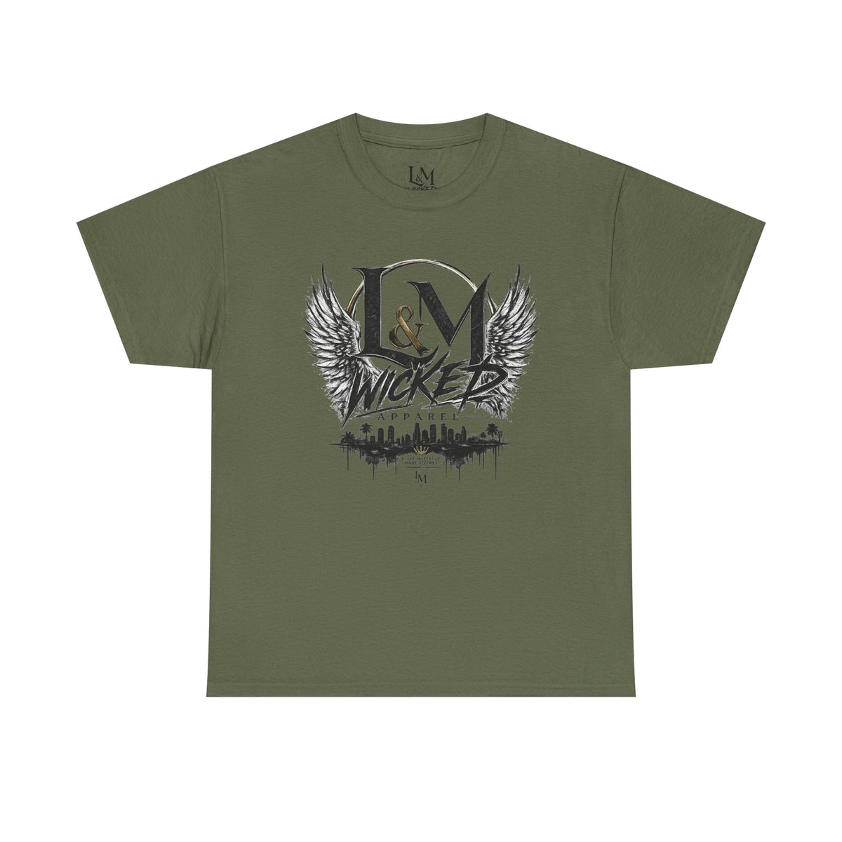 L&M Wicked Apparel Heavy Cotton Tee