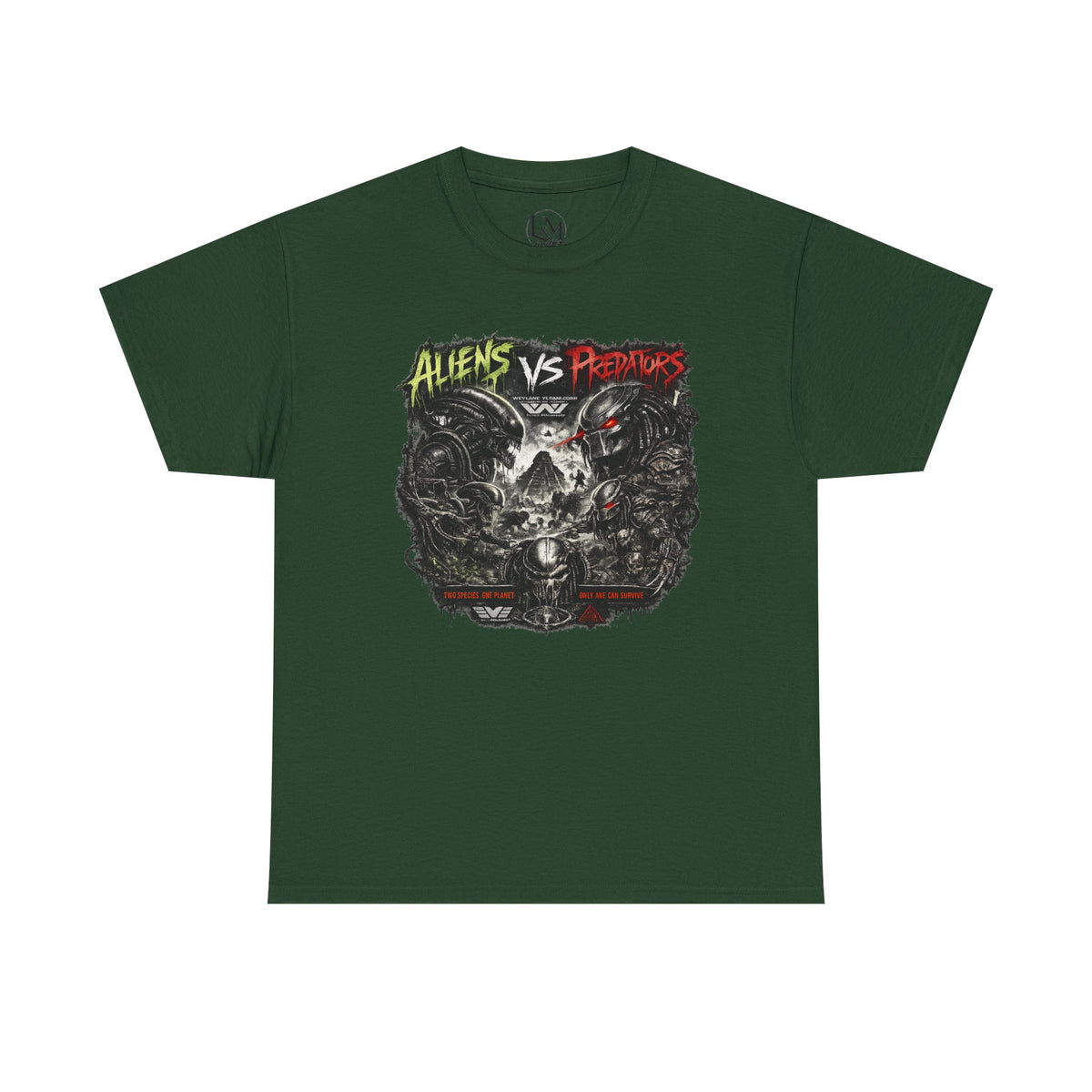 Alien Vs Predator Unisex Heavy Cotton Tee