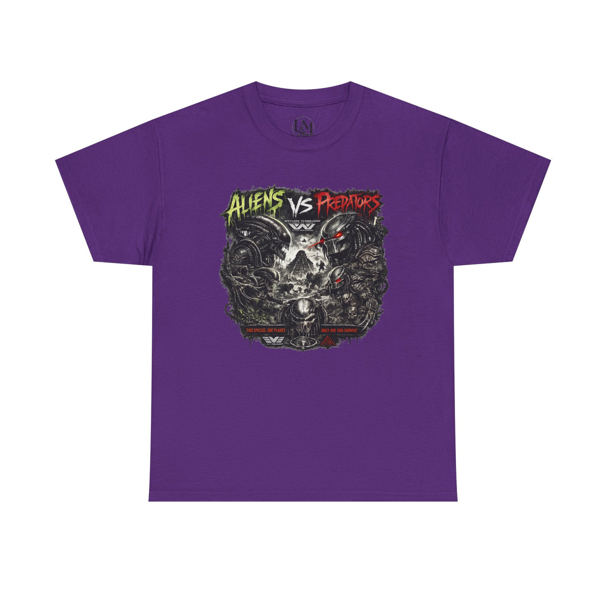 Alien Vs Predator Unisex Heavy Cotton Tee