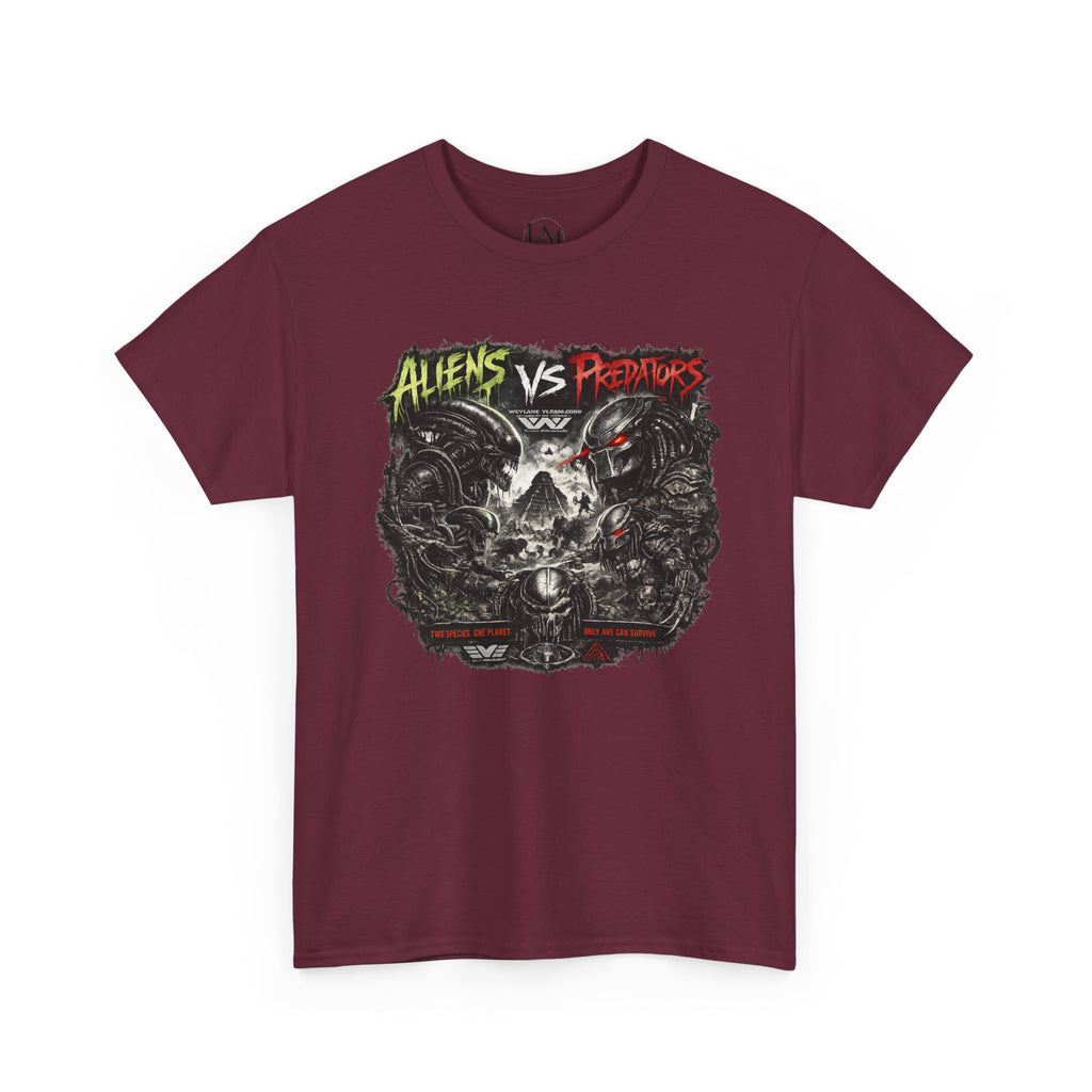Alien Vs Predator Unisex Heavy Cotton Tee