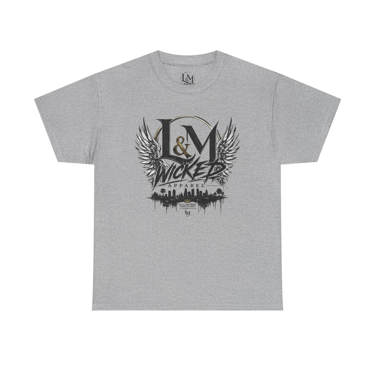 L&M Wicked Apparel Heavy Cotton Tee